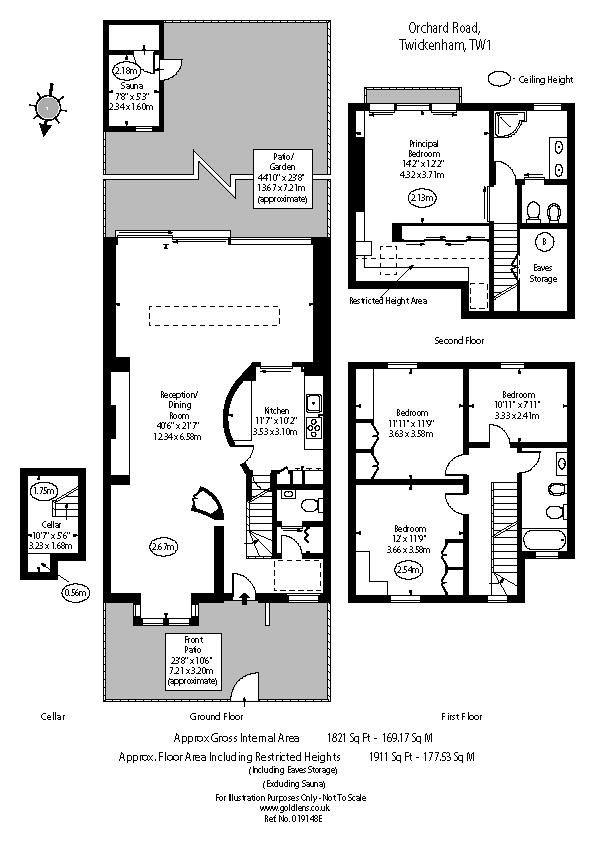 Twickenham, Greater London, 4 bedroom house for sale in Orchard Road