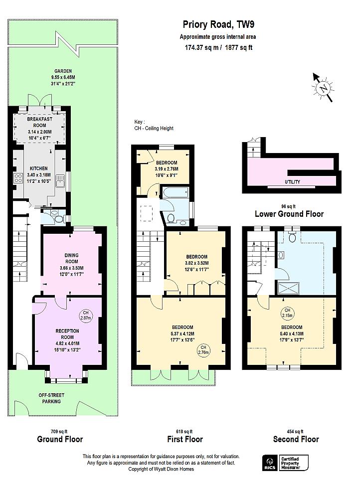 Kew, Greater London, 4 bedroom house for sale in Priory Road