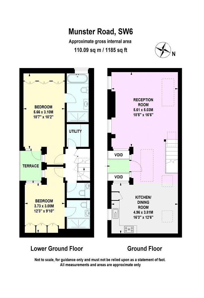 Fulham, Greater London, 2 bedroom flat for sale in Munster Road